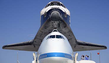 Space Shuttle Endeavour at NASA Dryden Flight Research Center, September 20, 2012